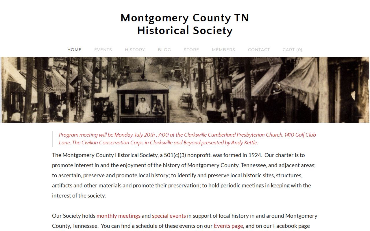 Montgomery County residents directory Historical Society research referral